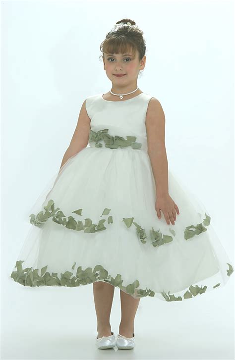 Tt 5251g Flower Girl Dress 5251 Ivory Sleeveless Double Layer Satin