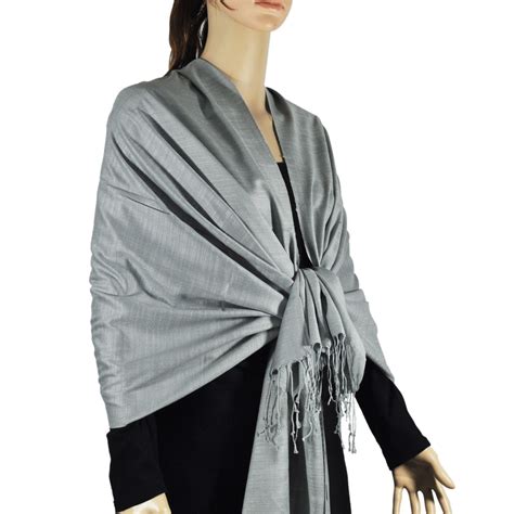 silky light wedding pashmina grey wholesale scarves city