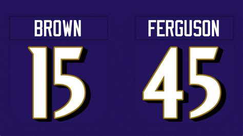 ravens announce jersey numbers  rookie draft class
