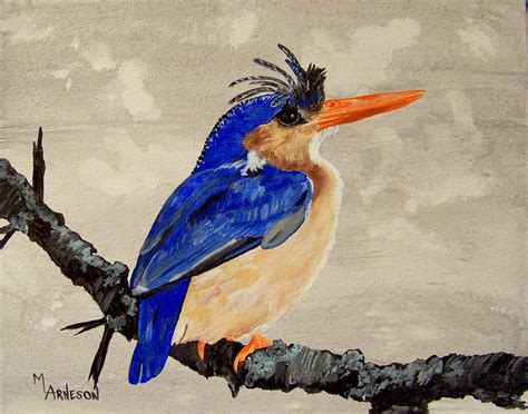 mary arneson fine art bird beauty acrylic painting  colorado