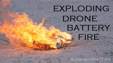 exploding drone battery fire aee ap youtube