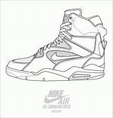 Coloring Pages Nike Jordan Shoe Shoes Air Library Clipart Max sketch template