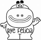 Felicia Decal Bye sketch template
