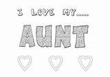 Aunts Uncles sketch template