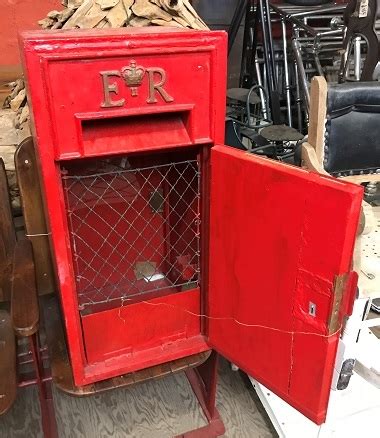 antique ludlow wall mounted post box  ace reclamation
