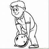Coloring Bowler Bowling Shot Making Pages Coloringpages101 sketch template
