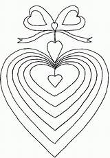 Coloring Pages Hearts Site Coloring2print sketch template