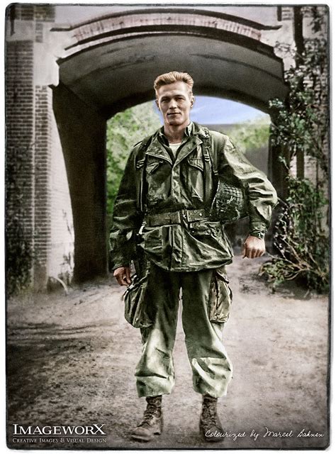 Major Richard Dick Winters From Black And White To Color