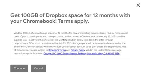gb   dropbox storage   year   chromebook