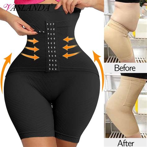 women shapewear high waist trainer tummy control shorts slimming body