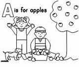 Coloring Apples Apple Picking Kids Pages Bingo Marker Makinglearningfun sketch template