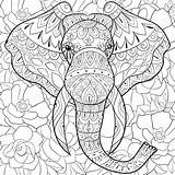 Acute Elephants sketch template