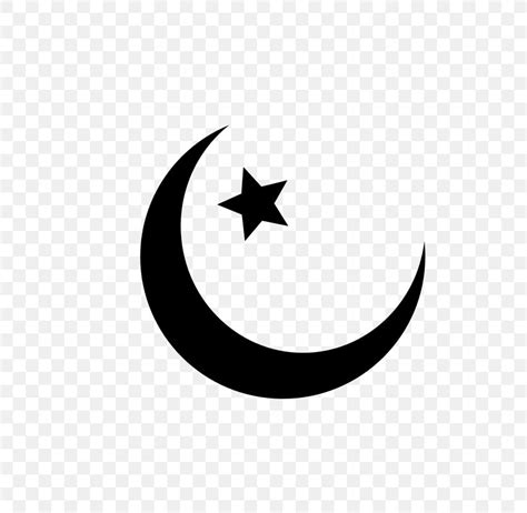 islam muslim symbol religion crescent png xpx islam black