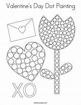 Dot Coloring Painting Valentine Valentines Built California Usa Print sketch template
