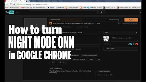 turn night mode   google chrome youtube