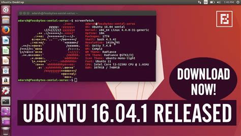 ubuntu 16 04 1 lts released with new features — download