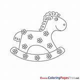 Coloring Pages Rocking Horse Printable Horses Sheet Title Coloringpagesfree sketch template