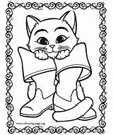 Puss Kitten Botas Colorir Shrek Imprimir Kittens Coloringhome Outros sketch template