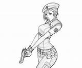 Jill Valentine Character Coloring Pages Another sketch template