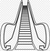 Escalator Escalera Dibujo Ascensor Mecanica Mecánica Elevator sketch template