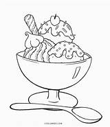 Ice Cream Coloring Pages Printable Summer Kids Choose Board sketch template
