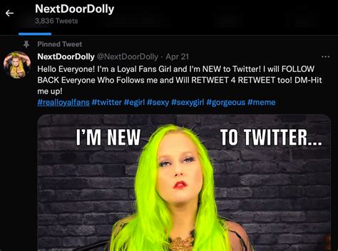 Nextdoordolly On Twitter Are You Following Me On Twitter If Not Go