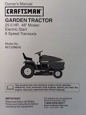 sears craftsman    sp gt garden tractor owner parts manual  ebay