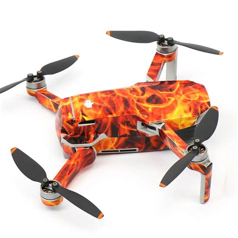 wrap skin decal stickers fire  flame dji mini se drone accessories australia