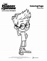 Sherman Peabody sketch template