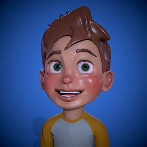 3d Model 3d Toon Character Vr Ar Low Poly Cgtrader