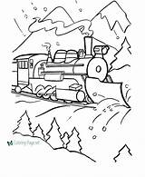 Coloring Pages Train Winter Printable Color Kids Trains Polar Express Coal Printables Sheets Clip Blank Print Choo Engine Steam B544 sketch template