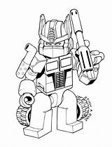 Lego Coloring Pages Transformers Boys Color Colouring Printable Popular sketch template