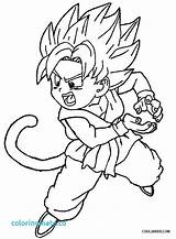 Goku Coloring Ssj4 Pages Ss4 Printable Color Print Getcolorings Chibi Pa sketch template