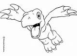 Digimon Agumon Colorir Hellokids Greymon sketch template