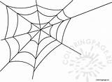 Spider Web Coloring Coloringpage Eu sketch template