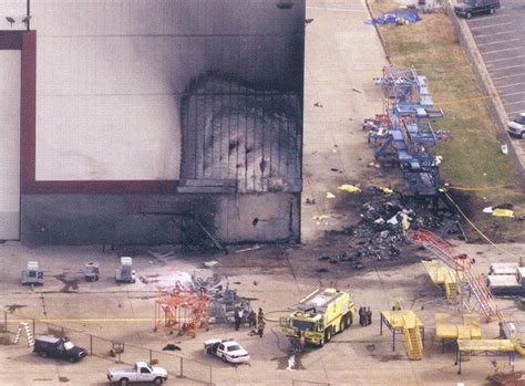 otd   air midwest flight  crashes   airport hangar  attempting takeoff