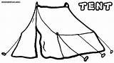 Tent Coloring Pages Colorings Coloringway sketch template