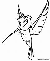 Coloring Pages Pocahontas Disney Flit Color Bird Drawings Choose Board Gif Library Clipart Popular Easy sketch template