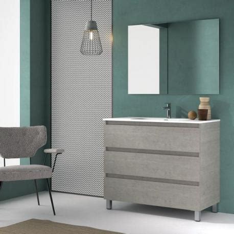 meuble de salle de bain sur pieds modele orosi  tiroirs avec lavabo