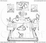 Room Coloring Toys Outline Clipart Play Interior Illustration Royalty Bannykh Alex Rf 2021 sketch template