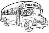 Bus Coloring School Transportation Colorear Para Printable Drawing Autobus Kb Getdrawings sketch template