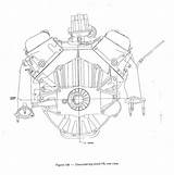 Engine Chevy Drawings Dimension Bb Technical sketch template