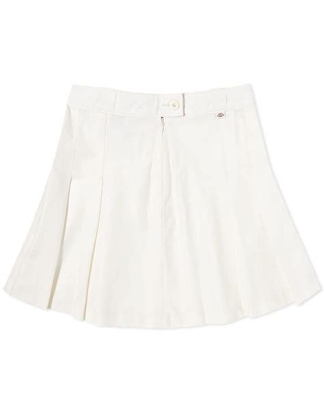 dickies elizaville mini skirt in white lyst