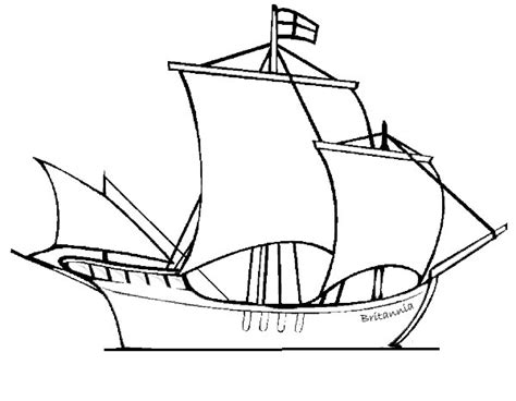ship colouring page