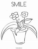 Coloring Smile Miss Color Library Clipart Flowers Noodle Popular sketch template