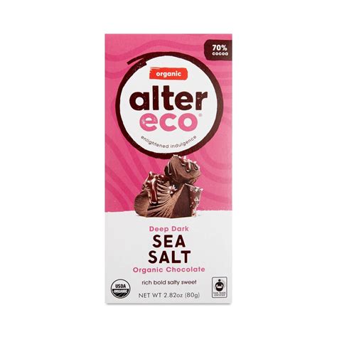 Deep Dark Sea Salt Organic Chocolate By Alter Eco Thrive