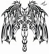 Devil Tattoo Wings Drawing Tribal Deviantart Demons Angel Stencils Designs Wing Gargoyle Angels Heart Stencil Lack Wonderful Style Tattoos Getdrawings sketch template