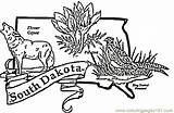 Dakota South Coloring Pages Printable Usa Color Online Countries sketch template