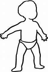 Outline Baby Clipart Walk Walking Child Learning Diaper Drawing Draw Easy Standing Stand Cliparts Toddler Clip Toddle Body Template Girl sketch template
