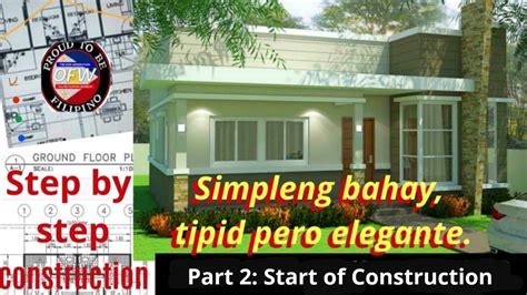 small house design step  step construction part  youtube